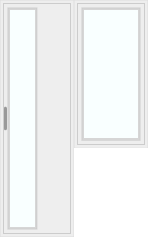 Door with right window